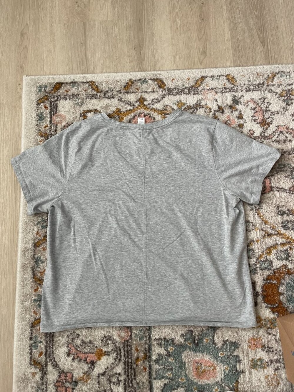 Athleta V-Neck Gray T Shirt - Picture 3 of 4